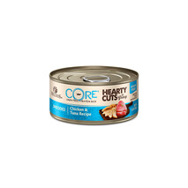 Wellness CORE Hearty Cuts 100% Natural Wet Cat Food | Chicken &amp; Tuna | 156g