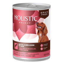 Holistic Select 100% Natural Wet Dog Food | Whitefish, Salmon & Herring Pate Grain Free | 369g