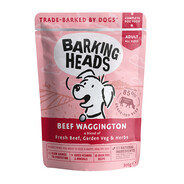 Barking Heads Beef Waggington | 100% Natural Wet Dog Pouch | 300g