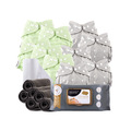 Little Genie | StarterPack | 10 Reusable Pocket Nappies | 1 Baby Wipe | 2 Booster | 1 Bio Liner