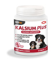VetIQ Kalsium Plus Tablets for Dogs &amp; Cats | 60