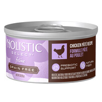 Holistic Select 100% Natural Wet Cat Food | Chicken Pate Grain Free | 85g