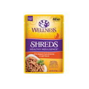 Wellness Healthy Indulgence Shreds with Tuna &amp; Shrimp in Light Sauce