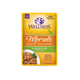 Wellness Healthy Indulgence Morsels With Chicken &amp; Turkey in Savory Sauce