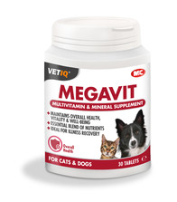 VetIQ Megavit Tablets for Dogs &amp; Cats | 30