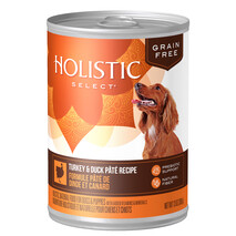 Holistic Select 100% Natural Wet Dog Food | Turkey & Duck Pate Grain Free | 369g