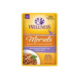 Wellness Healthy Indulgence Morsels With Chicken &amp; Chicken Liver in Savory Sauce