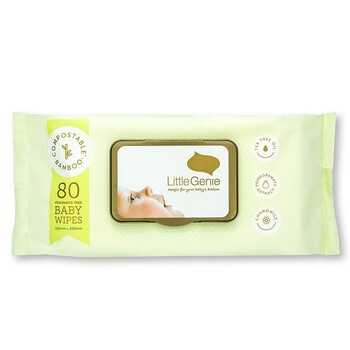 Little Genie | 12 packs | Biodegradable Baby Wipes Fragrance Free