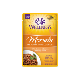 Wellness Healthy Indulgence Morsels With Chicken &amp; Salmon in Savory Sauce