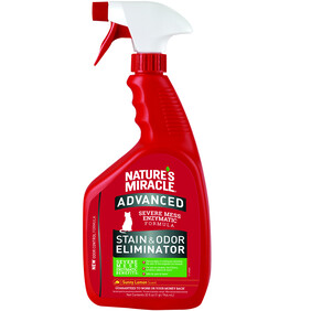 Nature's Miracle | Stain &amp; Odour | Advanced Stain &amp; Odour Eliminator for Cats | Lemon | 946ml