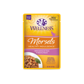 Wellness Healthy Indulgence Morsels With Salmon &amp; Tuna in Savory Sauce